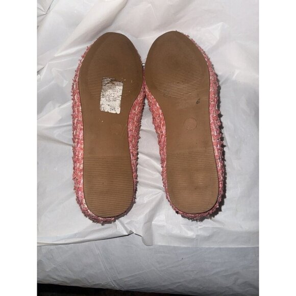 ASOS DESIGN Lallie Pink Tweed Ballet Flat Women's Size 7 - Picture 12 of 13